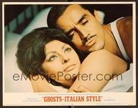 4k241 GHOSTS - ITALIAN STYLE LC #6 '68 close up of sexy Sophia Loren in bed with Vittorio Gassman!