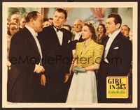4k243 GIRL IN 313 LC '40 Jack Carson in tuxedo standing by pretty Florence Rice & Kent Taylor!