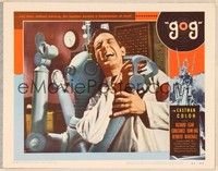 4k252 GOG LC #7 '54 wacky close up of Frankenstein of steel robot choking its maker!