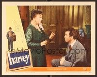 4k279 HARVEY LC #3 '50 great image of James Stewart sitting & smiling at Josephine Hull!