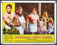 4k292 HERCULES IN NEW YORK LC '70 barechested Arnold Schwarzenegger with Greek gods!