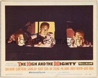 4k294 HIGH & THE MIGHTY LC #3 '54 great image of John Wayne & Robert Stack in airplane cockpit!