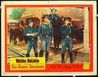 4k303 HORSE SOLDIERS LC #7 '59 cavalry man John Wayne in street by railroad tracks, John Ford