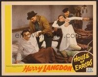 4k307 HOUSE OF ERRORS LC '42 Harry Langdon in night shirt being kidnapped!
