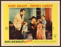 4k309 HOUSEBOAT LC #3 '58 Cary Grant watches beautiful Sophia Loren with her kids!