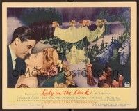 4k356 LADY IN THE DARK LC #6 '44 Ray Milland about to kiss Ginger Rogers over wedding scene!