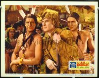 4k362 LAST OF THE MOHICANS LC '36 great close up of Randolph Scott between two Native Americans!