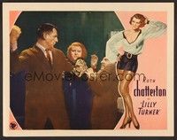 4k367 LILLY TURNER LC '33 pre-Code border art, Ruth Chatterton in middle of brawl!