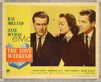 4k371 LOST WEEKEND LC #6 '45 close up of Jane Wyman comfrorting alcoholic Ray Milland!