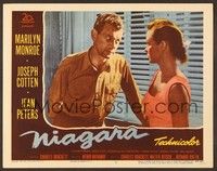 4k414 NIAGARA LC #2 '53 close up of Joseph Cotten looking at Jean Peters!