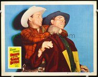 4k423 NORTH OF THE GREAT DIVIDE LC #6 '50 close up of Roy Rogers choking bad guy!