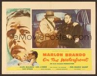 4k429 ON THE WATERFRONT LC #1 R59 most classic taxi cab scene with Marlon Brando & Rod Steiger!
