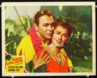 4k438 PAGAN LOVE SONG LC #5 '50 best romantic close up of sexy Esther Williams & Howard Keel!