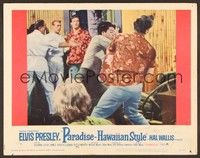 4k439 PARADISE - HAWAIIAN STYLE LC #4 '66 Elvis Presley in brawl with much bigger guys!