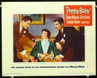4k459 PRETTY BABY LC #2 '50 Betsy Drake sitting between Dennis Morgan & Zachary Scott!