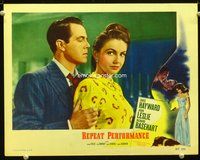 4k486 REPEAT PERFORMANCE LC #6 '47 close up of Louis Hayward holding pretty Joan Leslie!