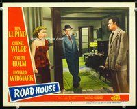 4k490 ROAD HOUSE LC #8 R53 Richard Widmark between Ida Lupino & Cornel Wilde, noir!