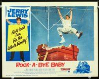 4k492 ROCK-A-BYE BABY LC #2 R63 Jerry Lewis hanging from huge antenna on rooftop!