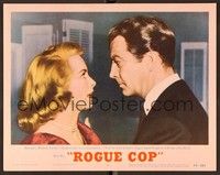 4k494 ROGUE COP LC #6 '54 c/u of detective Robert Taylor trying ot get info from sexy Janet Leigh!