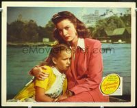 4k499 SENTIMENTAL JOURNEY LC '46 great close up of doomed actress Maureen O'Hara & Connie Marshall