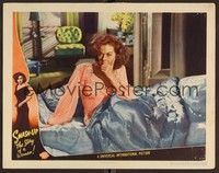 4k507 SMASH-UP LC #3 '46 close up of sexy Susan Hayward rumpled in bed!