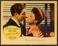 4k529 TALK OF THE TOWN LC '42 great romantic close up of Jean Arthur & Ronald Colman!