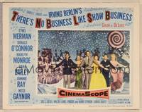 4k537 THERE'S NO BUSINESS LIKE SHOW BUSINESS LC #5 '54 Marilyn Monroe & top cast members in lineup!