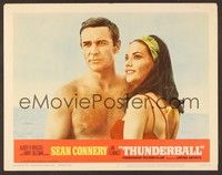 4k544 THUNDERBALL LC #2 '65 barechested Sean Connery as James Bond & sexy Claudine Auger!