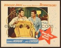 4k561 TWO GUYS FROM TEXAS LC #2 '48 Dennis Morgan & Jack Carson with wild horse shirt!
