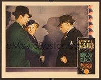 4k563 UNION DEPOT LC '32 Joan Blondell between Douglas Fairbanks Jr. & guy in odd glasses!!