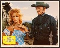 4k571 VILLAIN LC #8 '79 close up of sexy Ann-Margret & cowboy Kirk Douglas pointing gun!