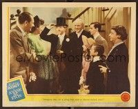 4k595 YANK AT ETON LC '42 Mickey Rooney in tuxedo and top hat surrounded by crowd!