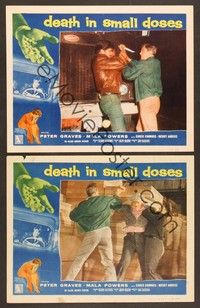4m692 DEATH IN SMALL DOSES 2 LCs '57 the rough tough guys and dolls, Peter Graves!