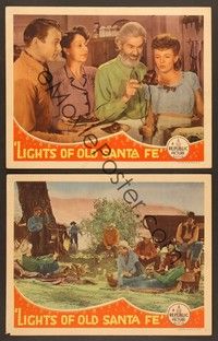 4m704 LIGHTS OF OLD SANTA FE 2 LCs '44 Roy Rogers, Dale Evans, Gabby Hayes!
