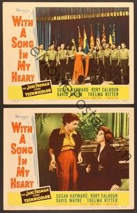 4m720 WITH A SONG IN MY HEART 2 LCs '52 elegant Susan Hayward as singer Jane Froman!
