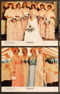 4m391 WEDDING 8 color 11x14 stills '78 Robert Altman, Carol Burnett, Mia Farrow!