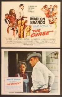 4m077 CHASE 8 LCs '66 Marlon Brando, Jane Fonda, Robert Redford, directed by Arthur Penn!
