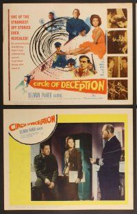 4m079 CIRCLE OF DECEPTION 8 LCs '60 sexy Suzy Parker, a spy should never fall in love!