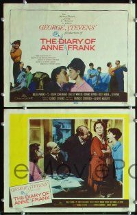 4m102 DIARY OF ANNE FRANK 8 LCs '59 Millie Perkins as Jewish girl in hiding in World War II!