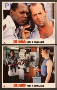 4m104 DIE HARD WITH A VENGEANCE 8 int'l LCs '95 Bruce Willis, Jeremy Irons, Samuel L. Jackson!