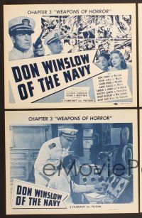 4m609 DON WINSLOW OF THE NAVY complete set of 4 Chap3 LCs R52 serial, Weapons of Horror!