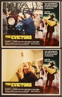 4m421 EVICTORS 7 LCs '79 Vic Morrow, directed by Charles B. Pierce, Drew Struzan border art!