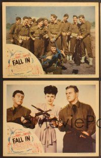 4m613 FALL IN 4 LCs '42 Hal Roach, William Tracy & Joe Sawyer fight over pretty Jean Porter!