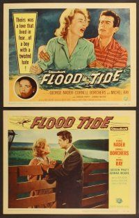 4m134 FLOOD TIDE 8 LCs '58 George Nader, their love lived in fear of a boy with a twisted hate!