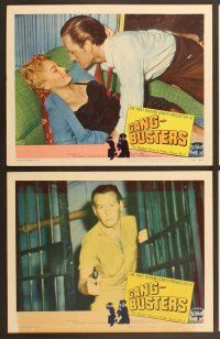 4m425 GANG BUSTERS 7 LCs '54 Myron Healey, based on hit TV and radio show!