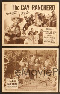 4m617 GAY RANCHERO complete set of 4 LCs R52 Roy Rogers, Tito Guizar, Jane Frazee, Andy Devine
