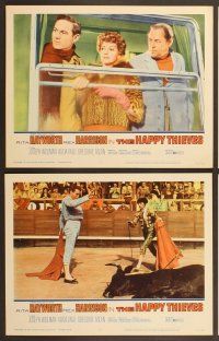 4m503 HAPPY THIEVES 6 LCs '62 Rita Hayworth & Rex Harrison, Joseph Wiseman!