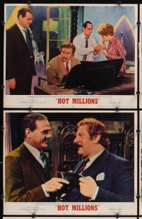 4m508 HOT MILLIONS 6 LCs '68 Peter Ustinov, Maggie Smith, Karl Malden, Bob Newhart
