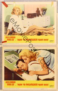 4m658 HOW TO MURDER YOUR WIFE 3 LCs '65 Jack Lemmon, Virna Lisi, the most sadistic comedy!