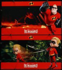 4m184 INCREDIBLES 8 LCs '04 Disney/Pixar animated sci-fi superhero family!